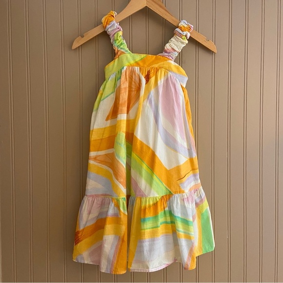Zara Other - Zara Kids 100% Cotton Geometric Colourful Print Dress Child Size 7
